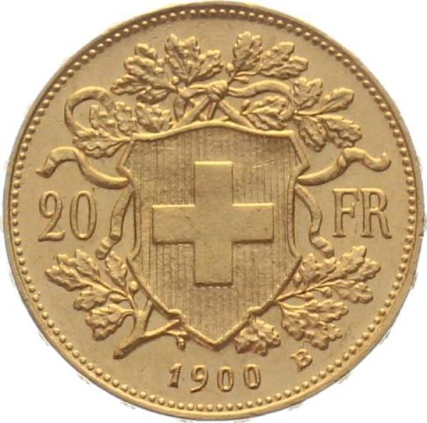 20 Franken 1900 B - Vreneli
